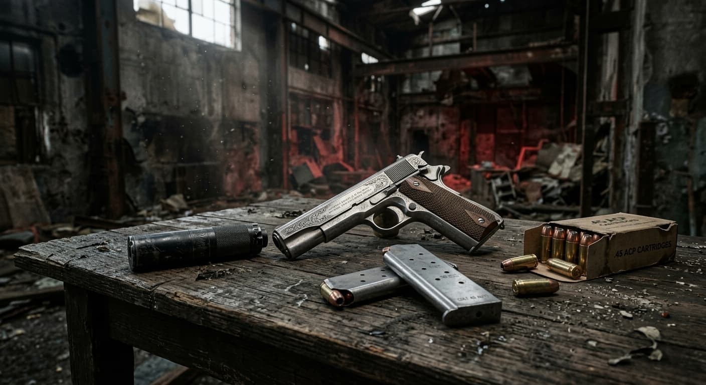 Colt 1911 Gravado Completo